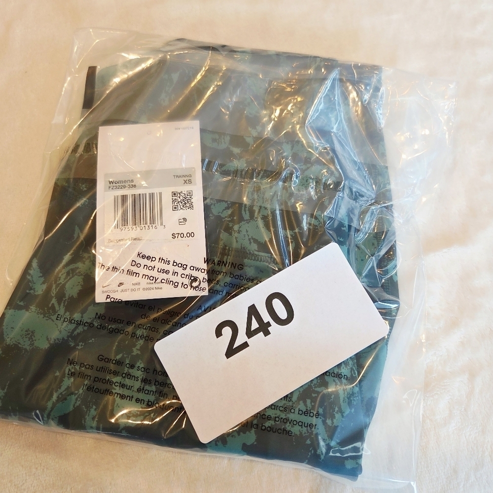 Nike Women Dri-FIT One High Waisted 7/8 Printed Legging VINTAGE GREEN XS - Picture 13 of 13
